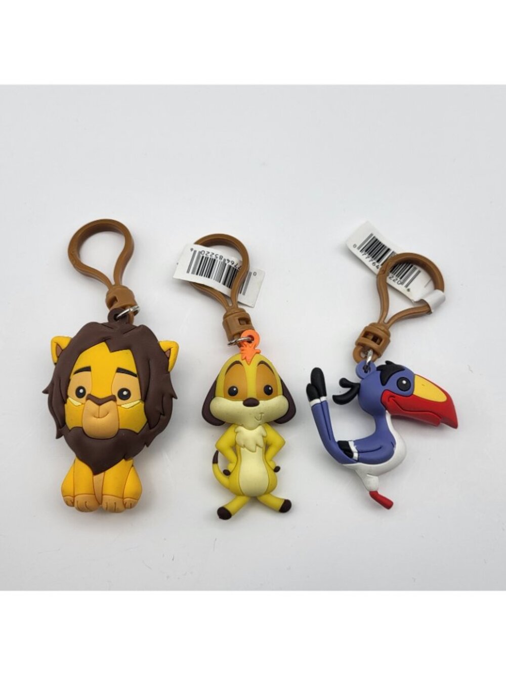 Disney 3D Keychain Lot Lion King Simba Lion Timone ZaZu